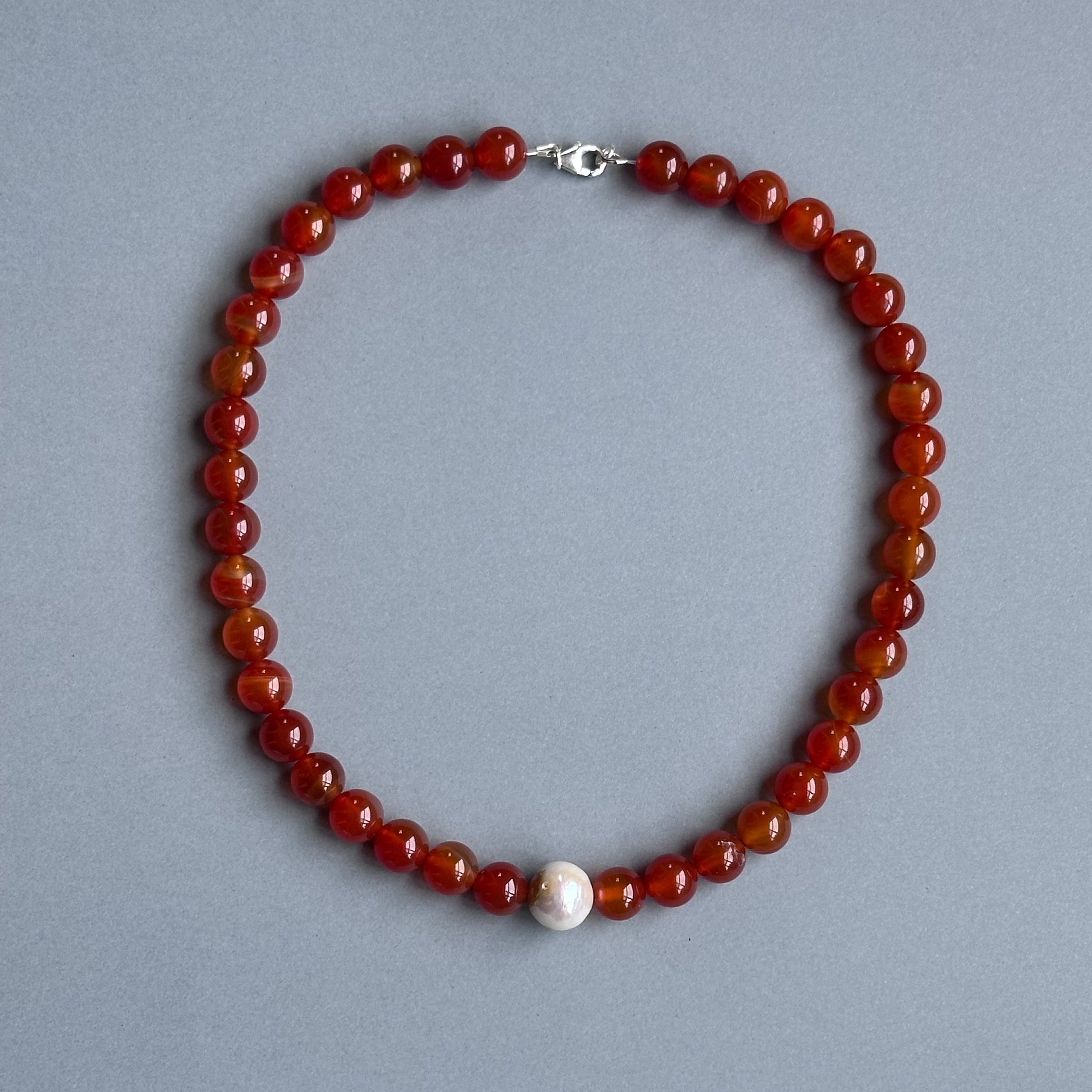 Carmine Necklace - Carnelian
