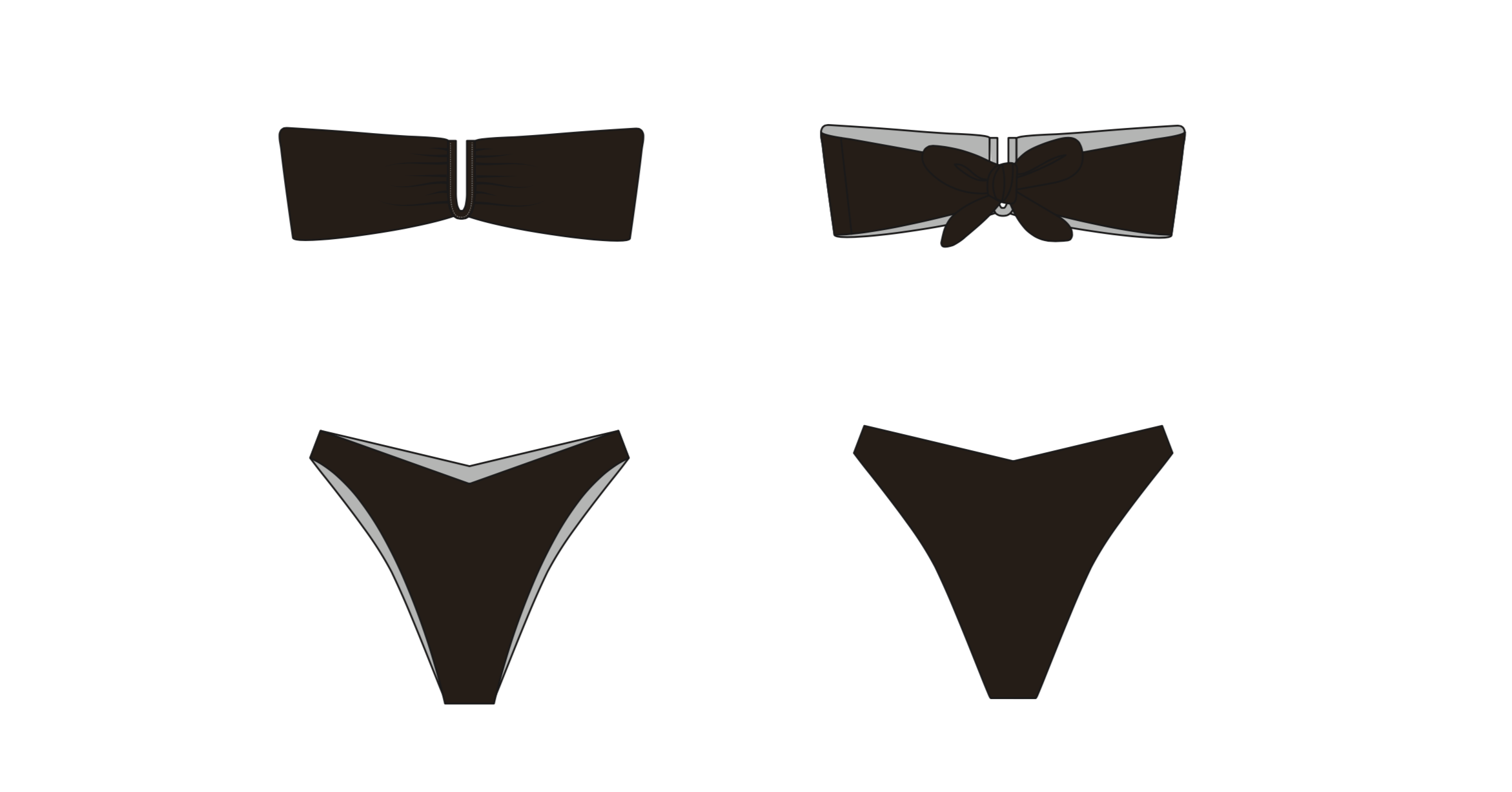 Avalon Bandeau - Espresso