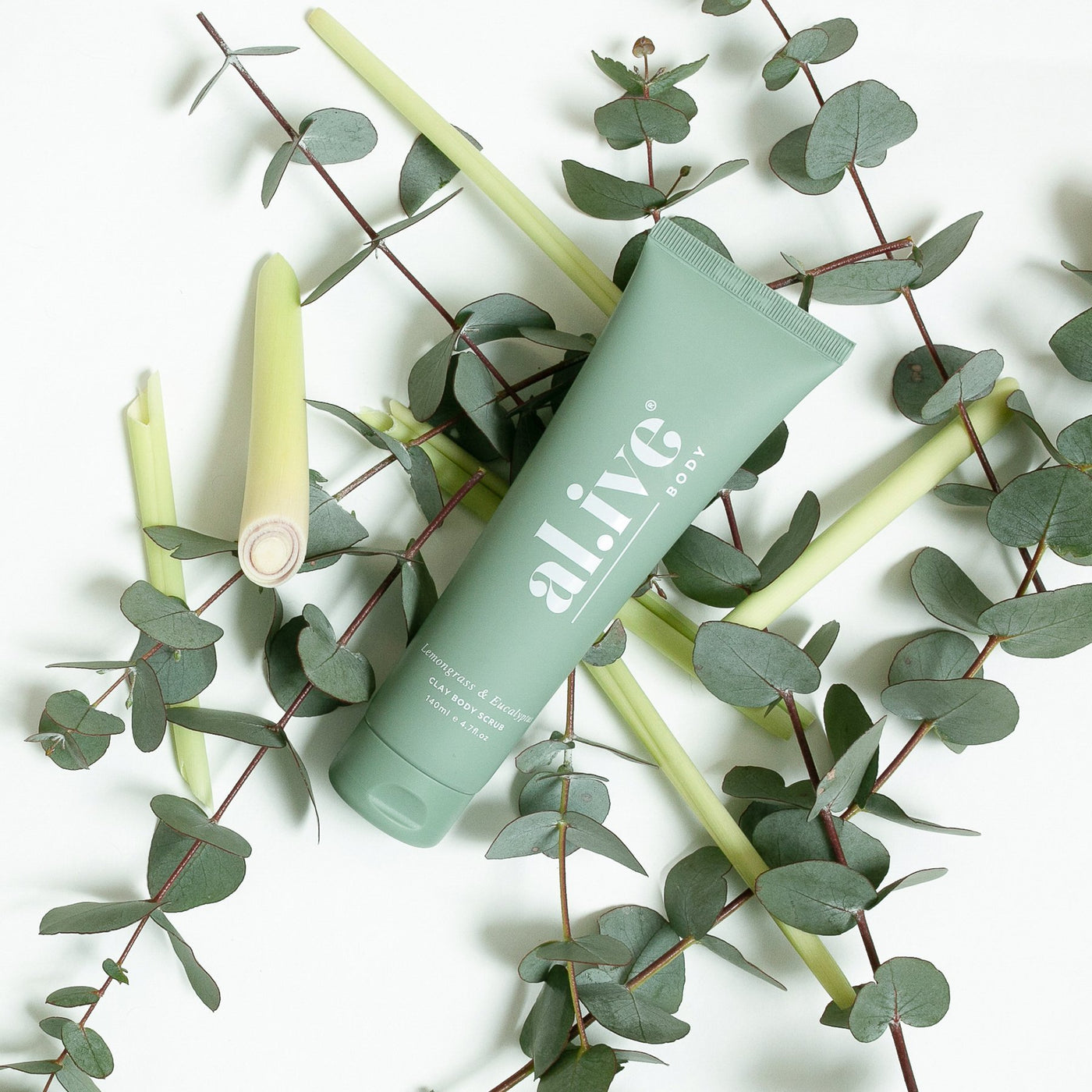Clay Body Scrub - Lemongrass & Eucaluptus