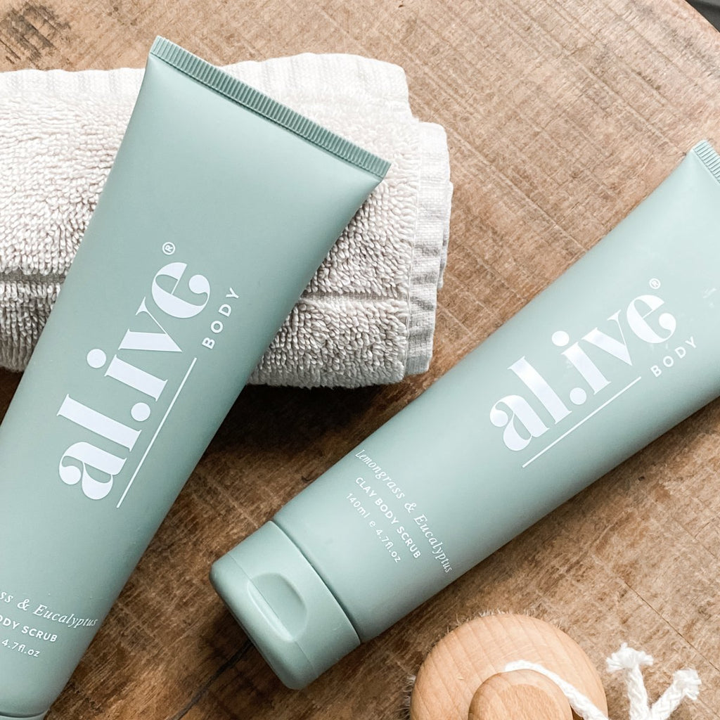 Clay Body Scrub - Lemongrass & Eucaluptus